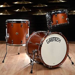 Gretsch Broadkaster 12/14/18/5x14 Modern Bop 4pc Kit Satin Copper Lacquer