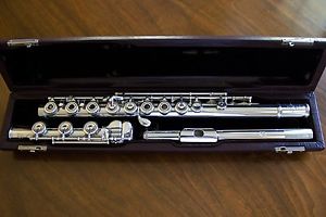 Brannen Brothers Handmade Silver Flute with 14K Gold Riser