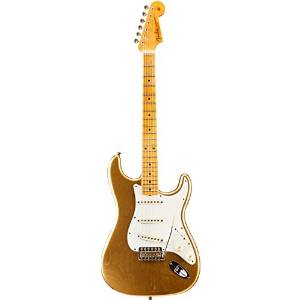 Fender Custom Shop Postmodern Journeyman Relic Stratocaster Maple Fingerboard Electric Guitar HLE Gold