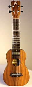 Kanile'a Soprano Ukulele K1 natural finish, Koa hand built, high-end from Hawaii