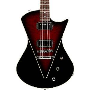 Music Man Armada HH Quilt Top Electric Guitar Black Cherry Burst