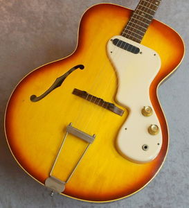 Epiphone Vintage E-444T Granada Sunburst 1966-made w/soft case from Japan