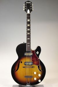 HARMONY 1961 H-70 Meteor / Sunburst w/hard case F/S Guitar from Japan #R1146
