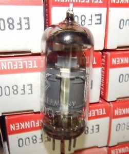 20 PIECES TELEFUNKEN DIAMOND BOTTOM <> EF800 AUDIO MICROPHONE TUBES GERMANY