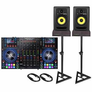 Denon DJ MCX8000 DJ Player/Controller & KRK 5" Powered Studio Monitors