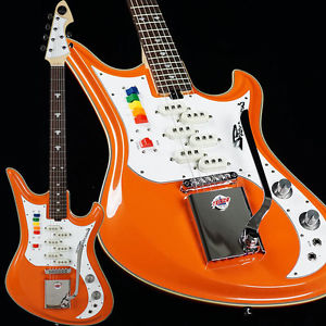 Free Shipping Used Teisco Spectrum 5 (Autumn Orange) Electric Guitar