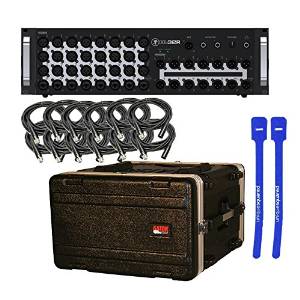 Mackie DL32R 32-Channel Wireless Digital Live Sound Mixer w/ Gator GR-6L 6U Audio Rack Case, 20' XLR Cables & Cable Ties