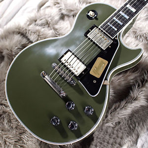 Free Shipping New Gibson Custom Shop Les Paul Custom VOS (Olive Drab Green) 2016