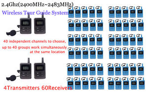 2400-2483Mhz Wireless Tour Guide System for Guiding and Audio Conference+2Bags