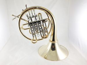 Finke 61 Bb/A High F Descant French Horn in Gold Brass w/Case