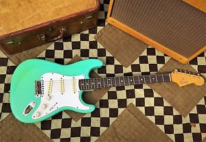 Breaze Custom Guitars 1960's Strat-Style- Aged Sea Foam Green- Made in the USA