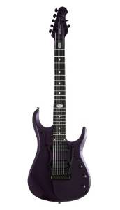 Ernie Ball Music Man John Petrucci JPX 7 String Electric Guitar- Two Humbucker Barolo Color Mahogany Neck Ebony Fretboard Black Hardware