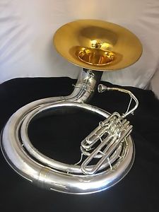 "The Regent" (King) Bb Bright Silver Sousa/Sousaphone w/New Case And Stand
