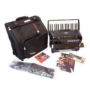 NEGRO Hohner Bravo III 72 TECLA DE SILENCIO modelo paquete 34 teclas