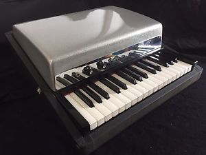 Fender Rhodes piano bass, silver sparkle top, very rare 1972 model, immaculate