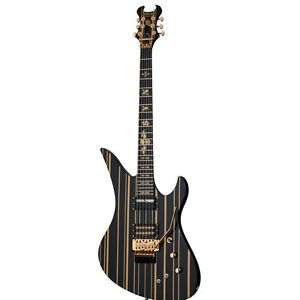Schecter Synyster Gates Custom-S Gloss Black with Gold Stripes *B-STOCK* Guitar