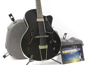 Godin 5th Avenue Jazz Archtop Electric Guitar - Piano Black w/Deluxe TRIC Case