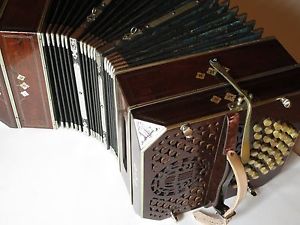 Bandoneon 142tönig, Argentinische Griffweise, Zinkplatten, ca. 1925