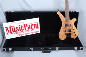 Sozo Z Series Render 4 String Electric Bass Guitar Maple Burl Adjustable Bridge