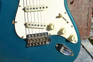 fender stratocaster 1968 1969 original lake placid blue finish - custom color