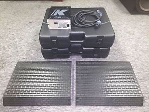 2 K-Array KJ50VB Low Profile Speakers with KA7-7 Amp and K-USB Laptop Interface