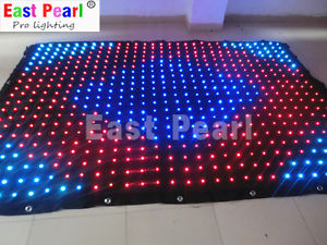 P10cm 2x3m led video curtain/Remote/DMX/SD/motion drape/dj booth/backdrop/shows