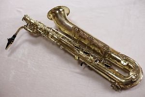 Used YAMAHA baritone sax YBS-61 luxurious finest item Free Ship from Japan