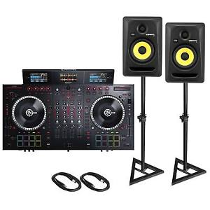 Numark NS7III 4-Channel Serato DJ Controller & (2) KRK RP5G3 5" Powered Monitors
