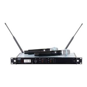 Shure ULXD24D/B87A Dual Handheld Wireless System, Includes 2 ULXD2 Transmitter, 2 Beta 87A Mic, ULXD4D Dual Wireless Receiver, G50 Band 470-534 MHz