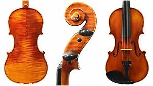 4/4 FULL SIZE VIOLIN, ANTIQUE VARNISH, DOMINANT STRINGS, ADVANCED