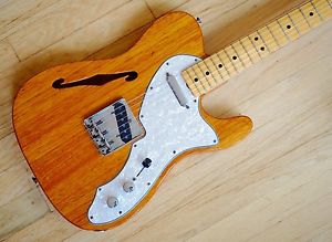 1969 Fender Telecaster Thinline Vintage Electric Guitar Mahogany Tele w/ohsc