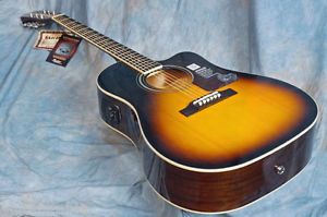 Epiphone Masterbilt AJ-45M Vintage Sunburst Spruce Top Mahogany Bod Shadow Elec