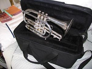 GETZEN SILVER ETERNA SHEPHERDS CROOK CORNET