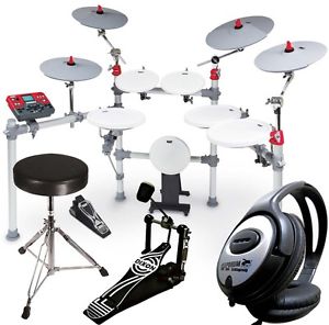 KAT Percussion KT3 E-Drum Juego+Tambor bajo Pedal+Taburete + KEEPDRUM
