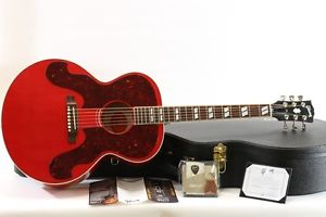 2014 Gibson J-180 Everly Brothers Cherry Rare guitar in Near MINT Condition Red