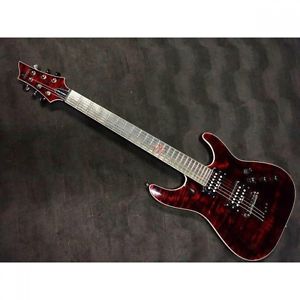 SCHECTER AD-C-1-EXOTIC Star Lava Red Used Electric Guitar Best Deal From Japan