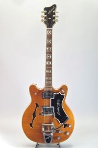 NATIONAL Bobbie Thomas Model 1967-68 Brown w/hard case F/S Guitar #R1151