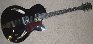 Gretsch Historic Synchromatic Thinline Electric Guitar Black w/ DeArmonds Issues