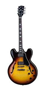2015 Gibson ES-335 "Figured Top" Semi-Hollowbody Electric Guitar, Gloss Sunset Burst Finish