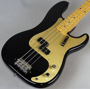 Used Fender USA American Vintage '58 Precision Bass Maple Black