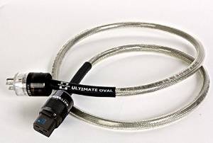 Analysis Plus Ultimate Power Oval IEC 20A 330/350HC Rhodium Power Cable 4ft