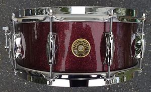 Gretsch USA Custom 5x14 vintage build snare drum - Merlot Sparkle