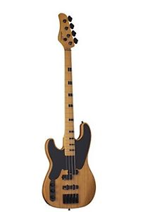 Schecter 2849 4-String Solid-Body Electric Guitar, Aged Natural Satin