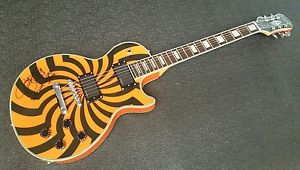 Les Paul Custom Zakk Wylde Epiphone Buzzsaw Guitar Autographed 100% Original