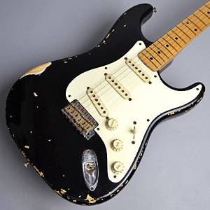 Free Shipping Used Fender Custom Shop 1955 Stratocaster Relic Black Guitar