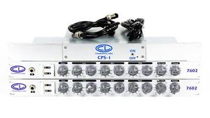 Chameleon Labs 7602 MK1 Pair W/Power Supply Stereo Mic Pre w/ EQ U059833