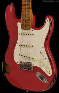 Fender Custom Shop 1957 Stratocaster Heavy Relic Fiesta Red over 2TS (503)