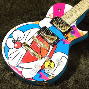 ESP Doraemon Mini Guitar Free Shipping "Near Mint Condition" Built-in Speaker