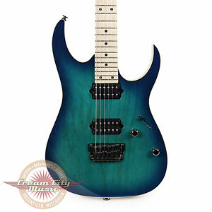 Brand New Ibanez RG652AHMFX Prestige Series Electric Guitar Nebula Green Burst