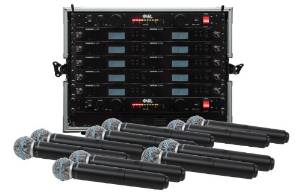 Shure BLX24R/B58 10 Pack Wireless Handheld Mic System with VRL Power Supply